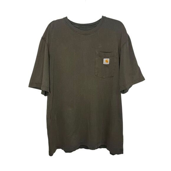 Carhartt Men’s Large Original Fit T-shirt Gray Crewneck - Picture 1 of 4
